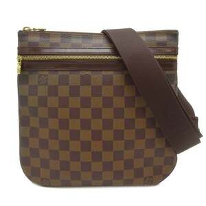 LOUIS VUITTON Authentic Brown Damier Pochette Shoulder Bag